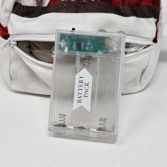 Christmas Door Stop Santa Claus Light Up Battery Operated Timer Option Weighted - Picture 4 of 9